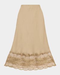 Blake Satin Lace Slip Skirt