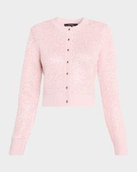 Mollie Sequined Crewneck Cardigan