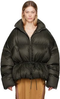 Rick Owens Green Porterville Sail Duvet Down Jacket