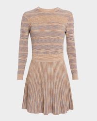 Martha Pleated Space Dyed Knit Mini Dress