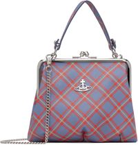 Vivienne Westwood Sac Granny bleu et orange à monture de bourse