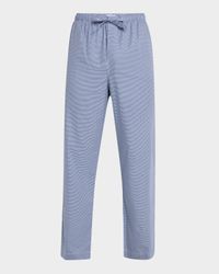Men's Barker Micro Houndstooth Cotton Lounge Pants