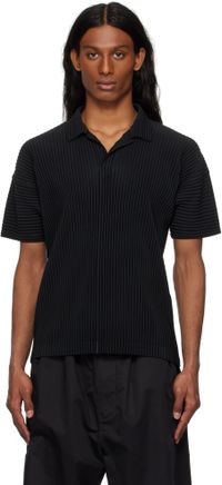 HOMME PLISSÉ ISSEY MIYAKE Black Basics Polo