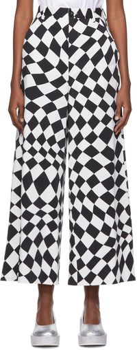 MM6 Maison Margiela Black & White Cotton Trousers