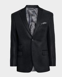 Men's Colden Velvet Houndstooth Blazer