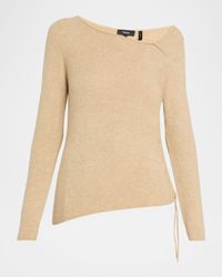 Cashmere-Blend Asymmetric Sweater