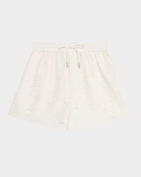 Laurence Embroidered Drawstring Shorts