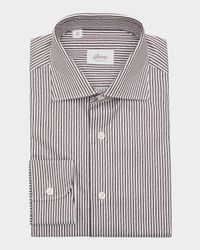 Men's Cotton Bengal Stripe Dress Shirt