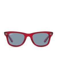 Men's RB2140 41.2MM Wayfarer Sunglasses - Red