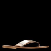 Saison 1865 - Sandales plates en cuir - Taille 41 - Doré