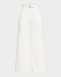 Alexia Belted Wide-Leg Pants