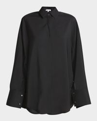 Wool Button Down Blouse