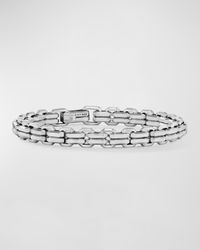 Men's Streamline Double Heirloom Link Bracelet in Silver, 8mm