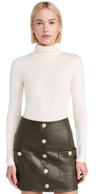 L'AGENCE Lani Turtle Neck Long Sleeve Vintage White S