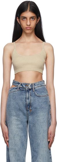 Ksubi Beige Cotton Camisole