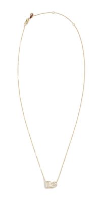 SHASHI Bezel Pear Cushion Necklace Gold One Size