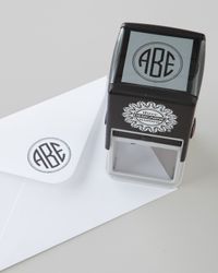 Three-Initial Circle Monogram Stamper