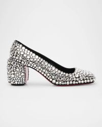 Minny Maxi Crystal Red Sole Pumps