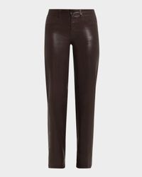 Clayton High-Rise Coated Wide-Leg Jeans - Exclusive