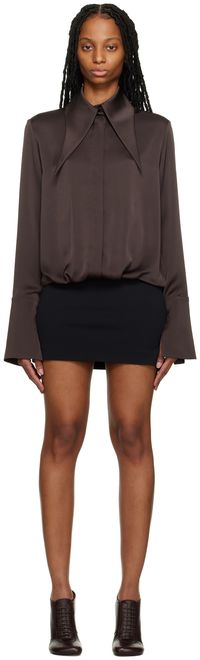 16Arlington SSENSE Work Capsule – Brown Dara Minidress
