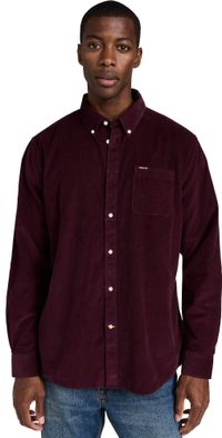 Barbour Ramsey Corduroy Shirt Winter Red S