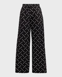 Men's Allover Diagonal Logo Pajama Pants