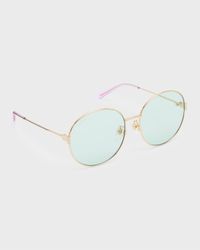 Round Metal Alloy Sunglasses