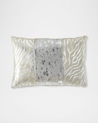 Colorblock Zebra & Spots Pillow, 23" x 15"