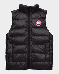 Girl's Crofton Logo-Print Puffer Vest, Size S-L