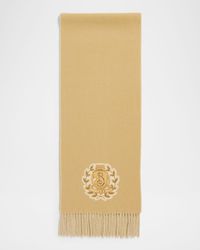 B Crest Cashmere Scarf