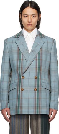 Vivienne Westwood Veston décontracté bleu à double boutonnage