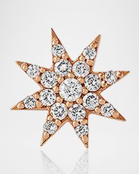 Venus Star 14k Diamond Stud Earring, Single