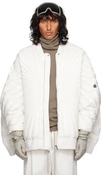 Rick Owens Moncler + Rick Owens Off-White Radiance Peter Bomber Jacket