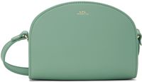 A.P.C. Green Demi-Lune Mini Bag