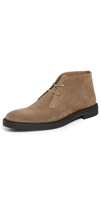 BOSS Calev Suede Leather Desert Boots Medium Beige 9