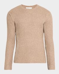 Men's Wool Waffle Crew Sweater