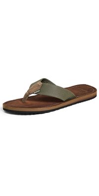 Barbour Toeman Beach Sandals Olive 10