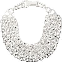 Martine Ali Silver Rolo Stack Collar Necklace