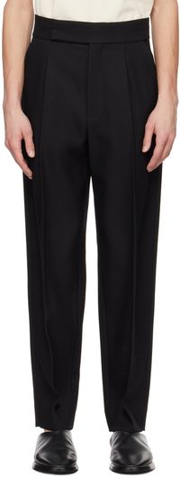 Fear of God Black Pleated Trousers