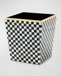Courtly Check Lacquer Waste Bin