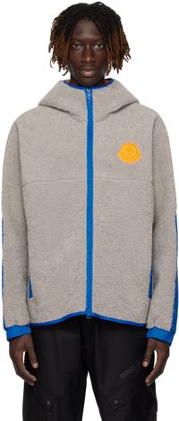 Moncler Blouson Malrif gris et bleu