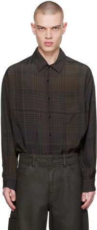 LEMAIRE Brown Regular Shirt