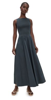 St. Agni Bateau Cut Out Dress Graphite XS