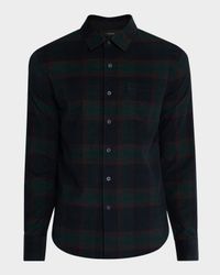 Men's Holme Plaid Cotton Button-Down Shirt