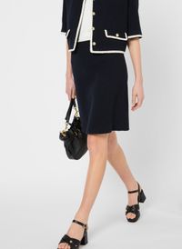 Gerard Darel - Jupe courte en coton mélangé - Taille 46 - Bleu