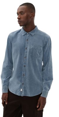 Marine Layer Lightweight Corduroy Shirt Indigo S