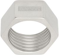 VETEMENTS Silver Thick Nut Ring