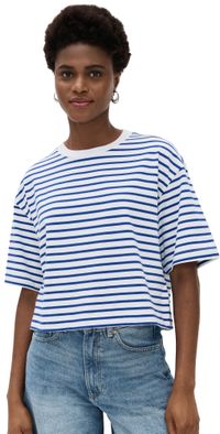 Pistola Denim Mae Tee Maritime White Stripe L
