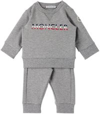 Moncler Enfant Baby Gray Knitwear Set