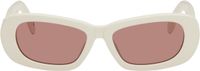 Palm Angels White Dana Sunglasses